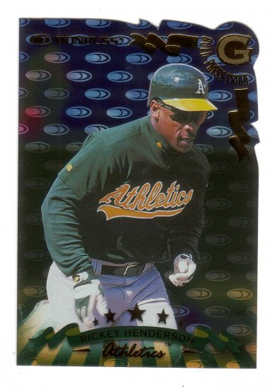 RICKEY HENDERSON 1998 DONRUSS GOLD PRESS PROOF #236 OAKLAND ATHLETICS AllstarZsports.com