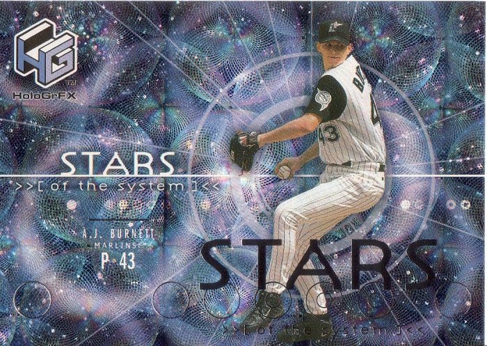 A.J. BURNETT 2000 UPPER DECK HOLOGrFX STARS OF THE SYSTEM #SS7 FLORIDA MARLINS AllstarZsports.com