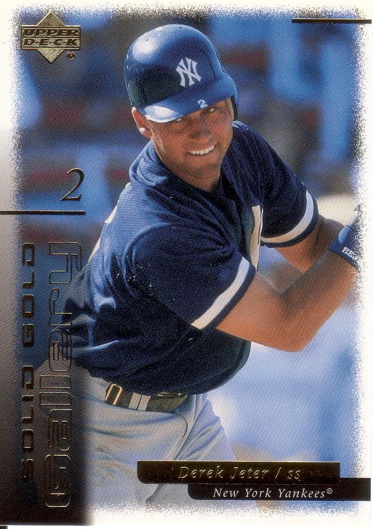 DEREK JETER 2000 UPPER DECK GOLD RESERVE SOLID GOLD GALLERY #G5 NEW YORK YANKEES AllstarZsports.com