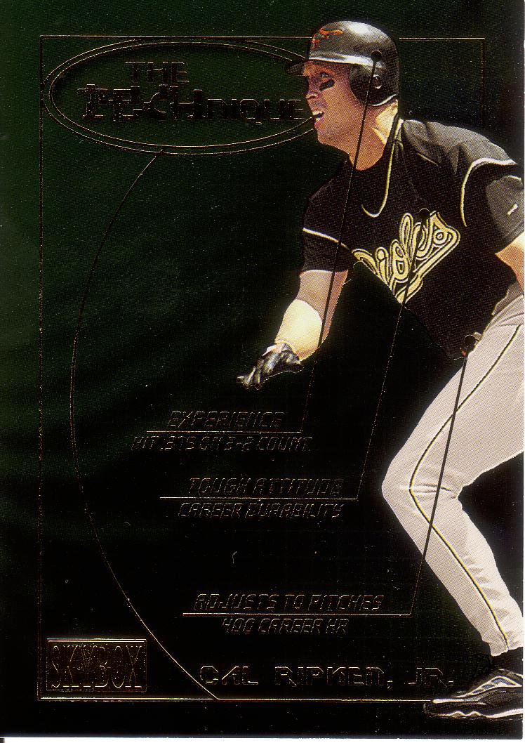 CAL RIPKEN JR. 2000 FLEER SKYBOX THE TECHNIQUE #11 BALTIMORE ORIOLES www.AllstarZsports.com