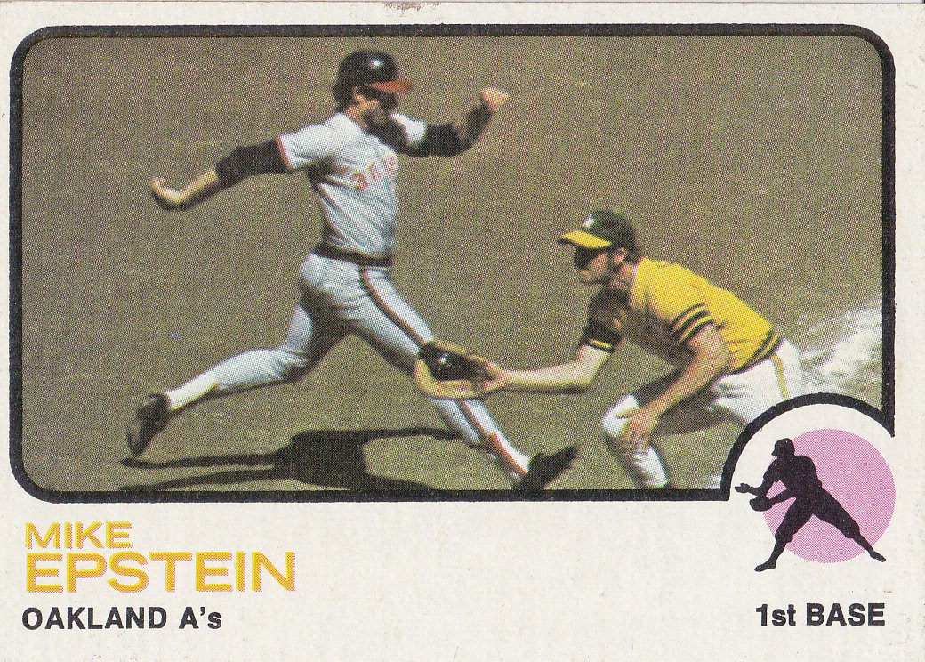 MIKE EPSTEIN 1973 TOPPS #38 OAKLAND ATHLETICS www.AllstarZsports.com