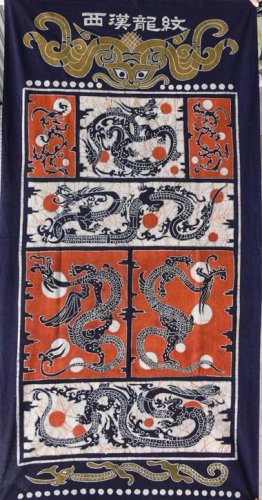 the XI HAN LONG WEN wax printing
