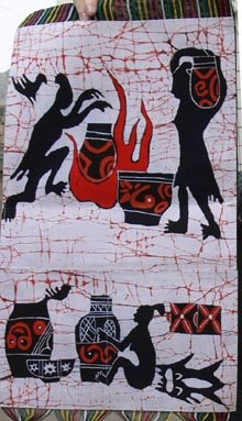 the middle size of the ancient life wax printing