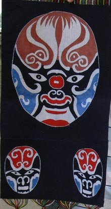 the middle size of the opera face wax printing 2