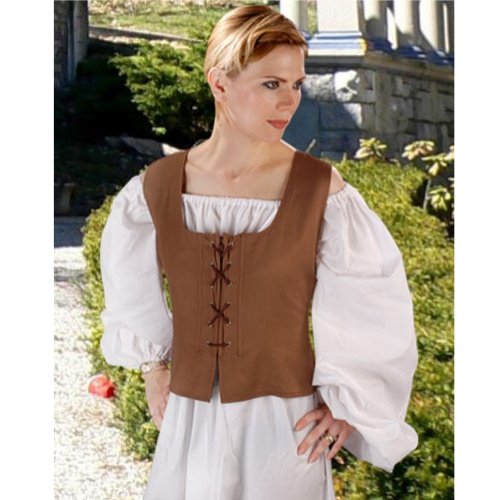 Peasant Bodice – Light Brown, Medium
