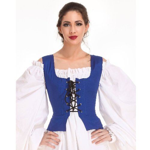 Peasant Bodice – Royal Blue, Small