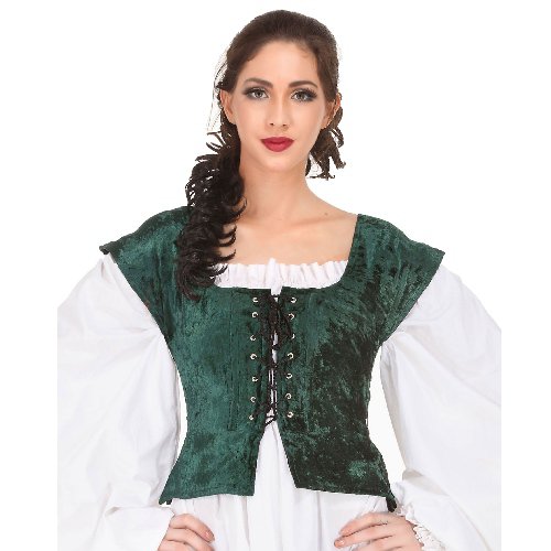 Velvet Bodice – Green, Large