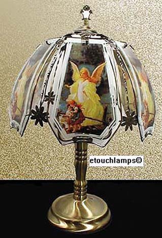 Angel Touch Lamp-Ant. Brass Base