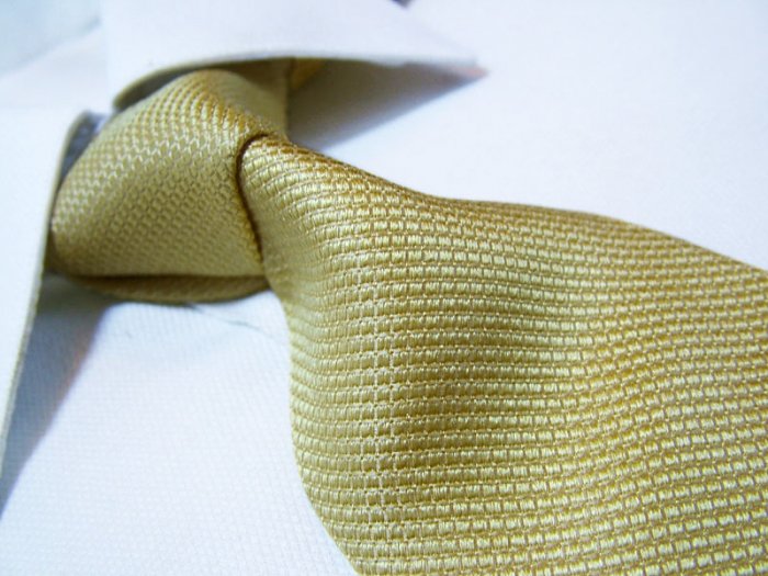 100% silk yellow tie SW2607
