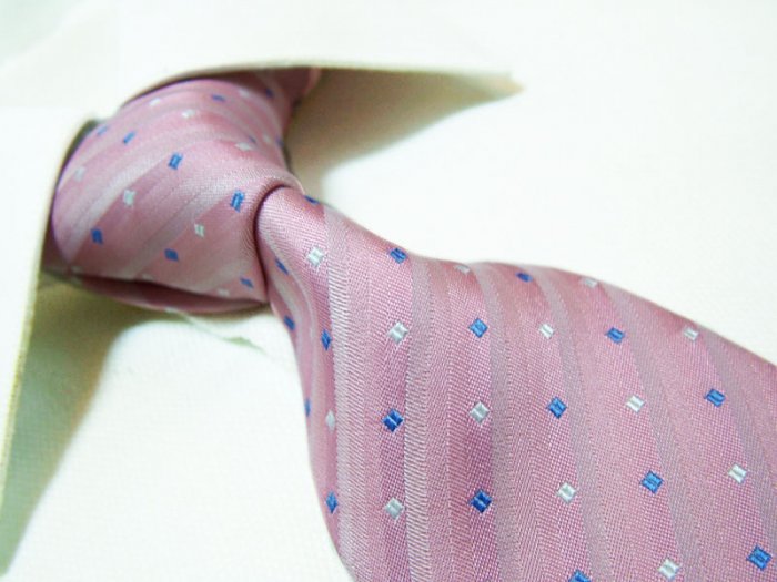 Linea Monica 100% silk tie SW2637,pink check