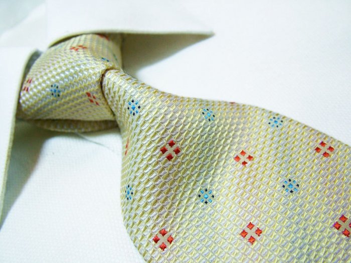 100% silk tie SW2640,yellow check