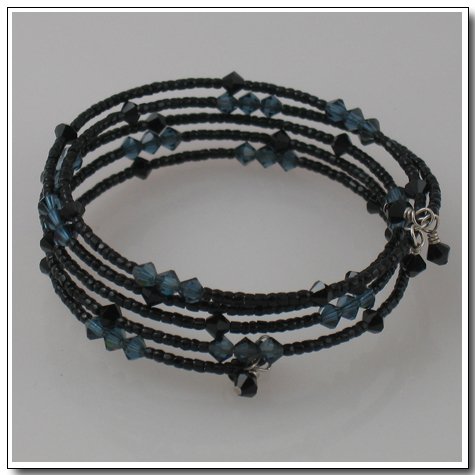 Black Spiral Bracelet