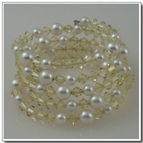 Stacked Crystal Wrap Bracelet