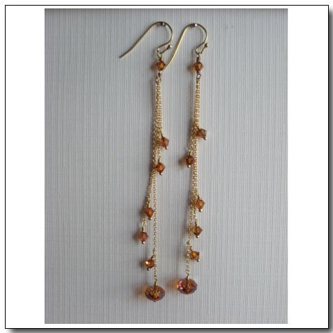 Triple Chain Duster Earrings
