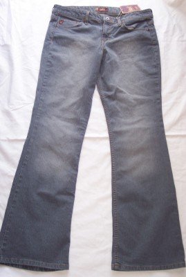 NWT LEI gray washed Stretch Lowboy lowrise jeans 13 12
