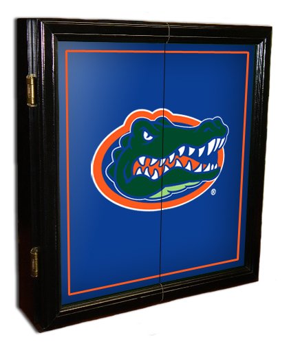 College MVP Black/Framed Dart Board Cabinet