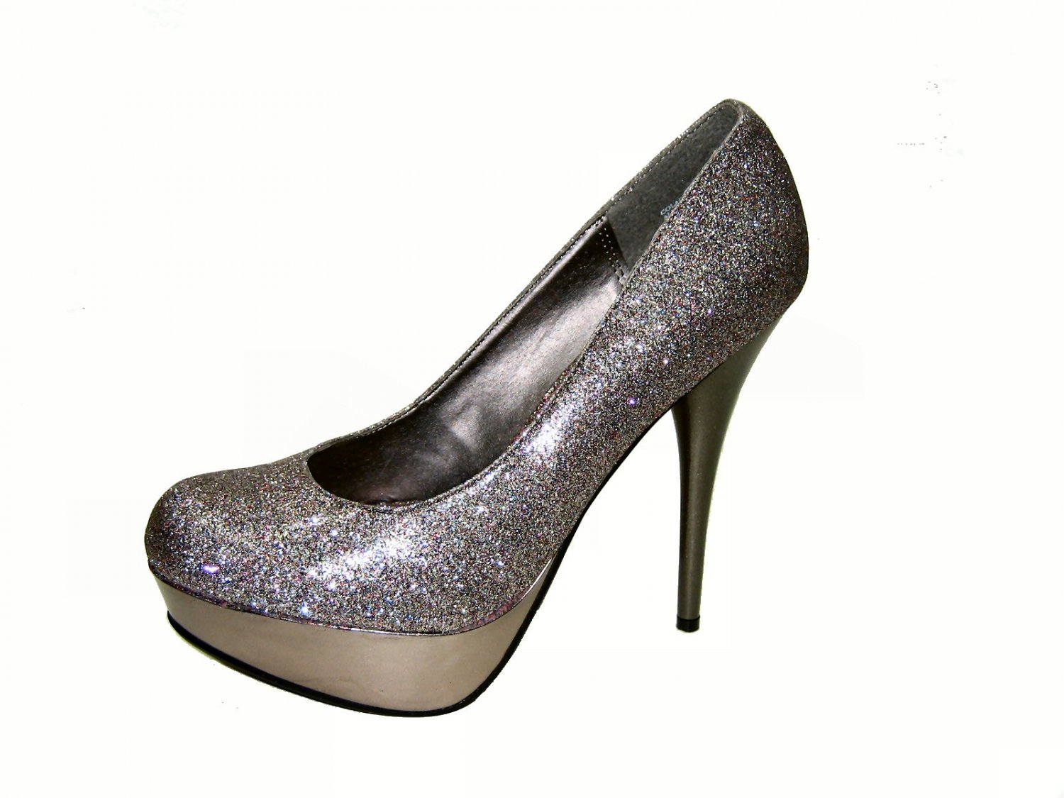 Bamboo Colada-29 size 8 platform 5.5 inch stiletto high heel multi-color glitter pumps