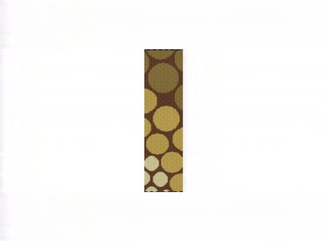 Progressive Gold Circles Bracelet - 3 Drop Odd Peyote Bead Pattern