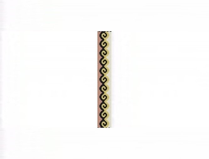 3E Tessellation #1 Thin Bracelet - 2 Drop Even Peyote Bead Pattern