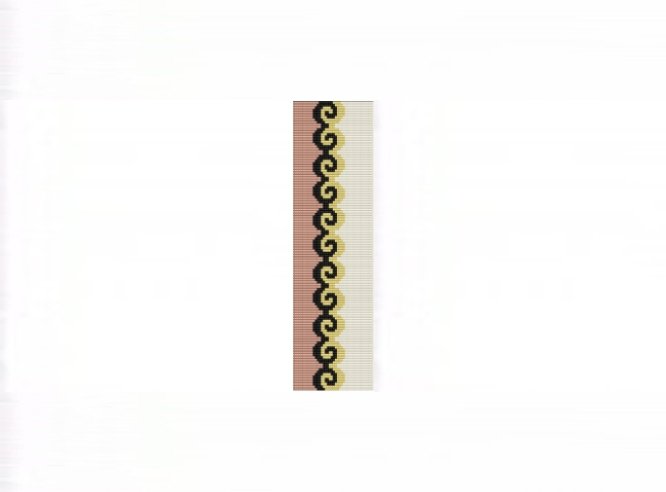 3E Tessellation #1 Cuff Bracelet - Loom Bead Pattern