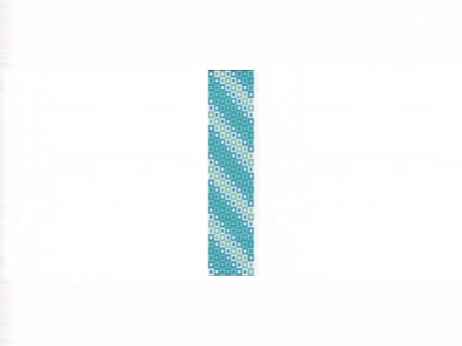 Oceans Squared Cuff Bracelet - Loom Bead Pattern