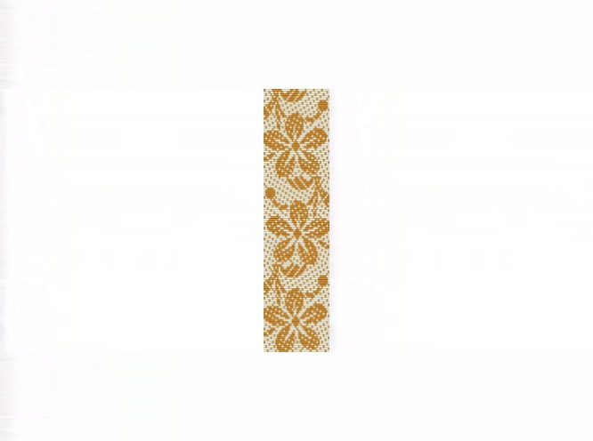 Hawaiian Print Gold Bracelet - Loom Bead Pattern