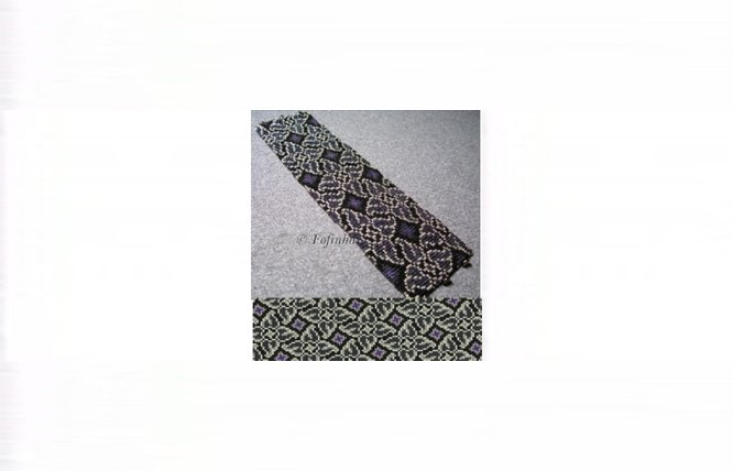 Whirlygigs #1 Cuff Bracelet - Loom Bead Pattern