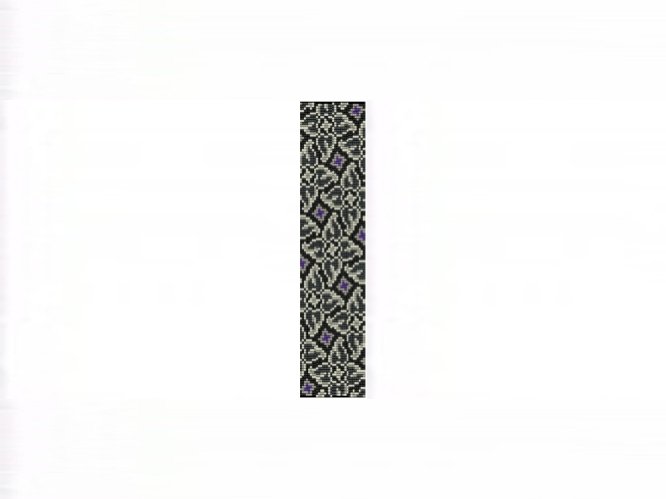 Whirlygigs #1 Cuff Bracelet - 8 Drop Even Count Peyote Bead Pattern