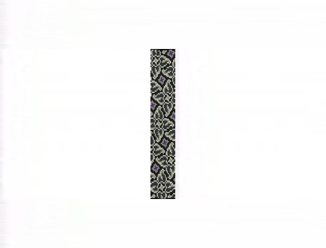 Whirlygigs #1 Thin Bracelet - 8 Drop Odd Count Peyote Bead Pattern