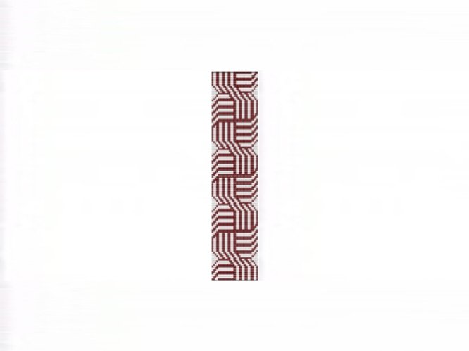 Celtic Knots Wine Cuff Bracelet - Loom Bead Pattern