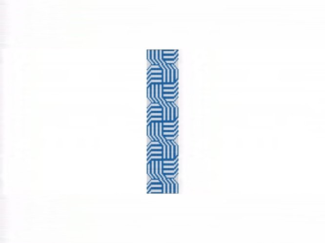 Celtic Knots Blue Cuff Bracelet - Loom Bead Pattern