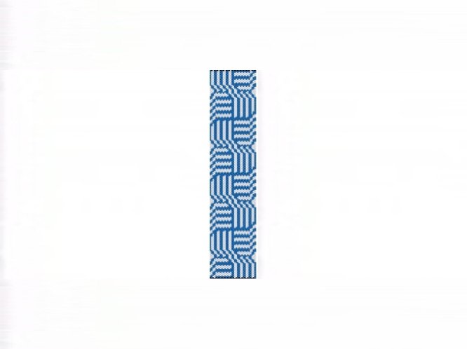 Celtic Knots Blue Cuff Bracelet -1 Drop Even Count Peyote Bead Pattern