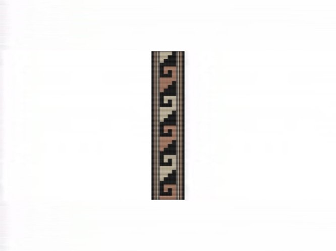 NA Rug #12 Cuff Bracelet - Loom Bead Pattern
