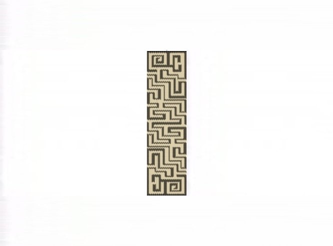 Aztec Maze Cuff Bracelet - 1 Drop Even Count Peyote Bead Pattern