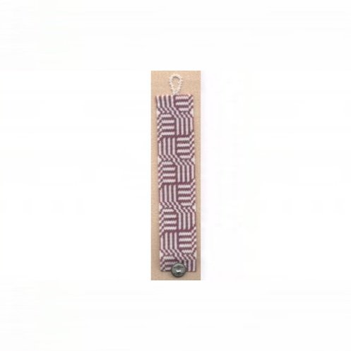 Celtic Knots Wine Cuff Bracelet -1 Drop Even Count Peyote Bead Pattern