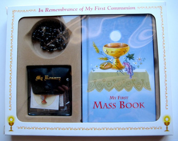 5 piece First Communion Gift Set - Black
