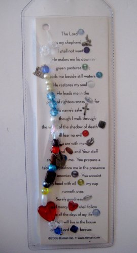 23rd Psalm Bookmark with Charm (Roman Inc)