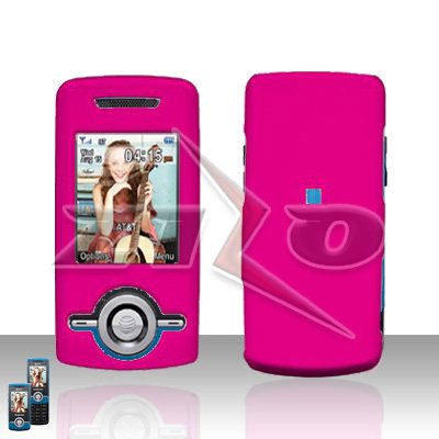 Sam Sch A777 Samsung A777 Pink Cover Case Rubberized Snap on Protector plus Car Charger