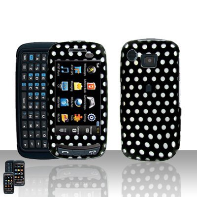 Polka Dots Cover Case Snap on Protector + Car Charger for Samsung Impression A877