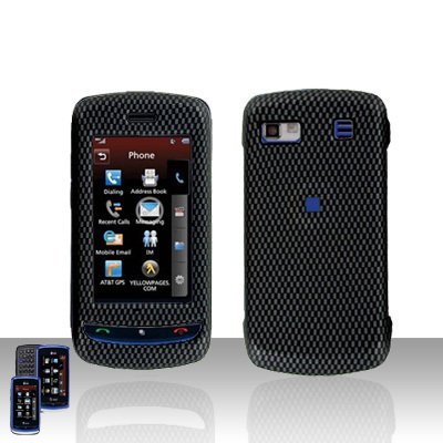 Carbon Design Cover Case Hard Case Snap on Cover plus LCD Screen Cover for LG Xenon GR500