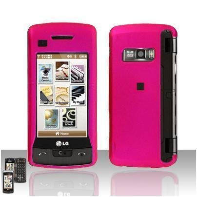 Pink Cover Case Rubberized Snap on Protector for LG enV TOUCH VX11000
