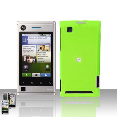 Neon Green Case Cover Snap on Protector for Motorola Devour A555
