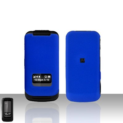 Blue Case Cover Snap on Protector + Car Charger for Motorola i410