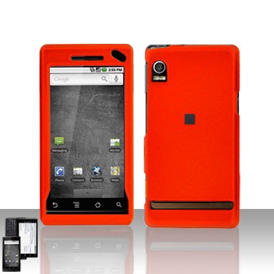 Orange Cover Case Snap on Protector for Motorola Droid A855
