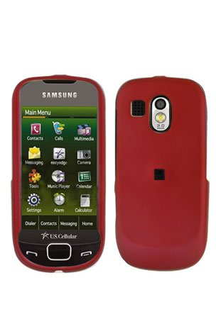 Red Cover Case Snap on Protector for Samsung Calibur R850
