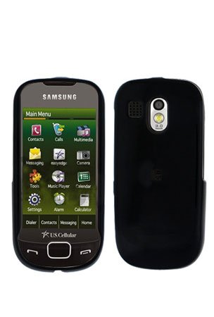 Black Cover Case Snap on Protector + Car Charger for Samsung Calibur R850
