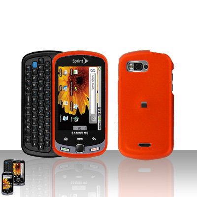 Orange Cover Case + LCD Screen Protector for Samsung Moment M900