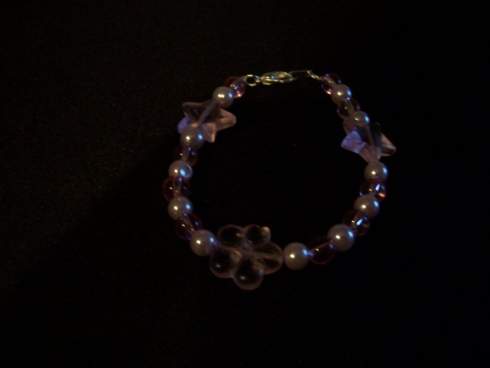 Girls childs Star and Heart Bracelet