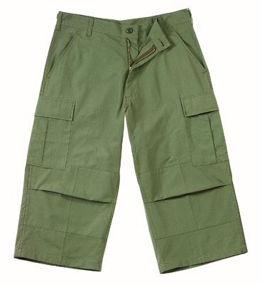 8356 ULTRA FORCE B.D.U. OLIVE DRAB CAPRI PANTS SMALL