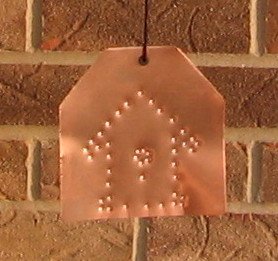 Wind Chimes Copper Cedar Tuned 36 inch Birdhouse Sail Handmade by 1733 Shoppe